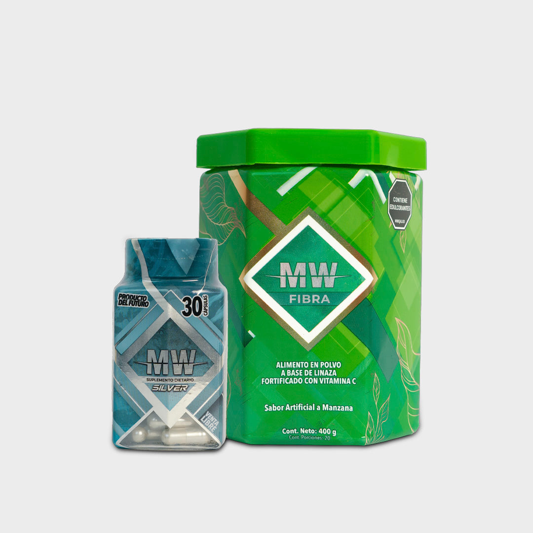 MW SILVER + POTE DE FIBRA