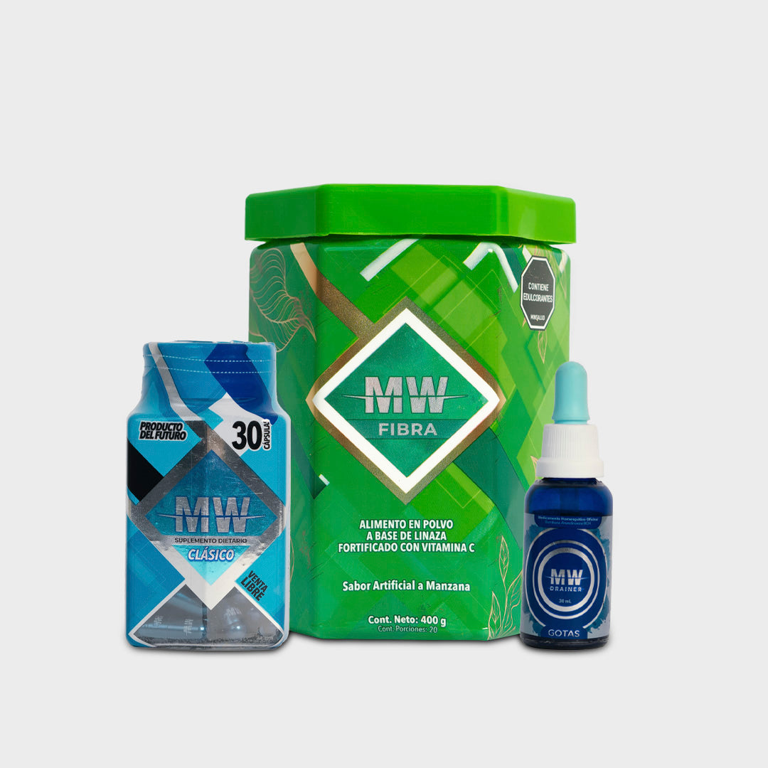 MW CLÁSICO + DRENADOR + POTE DE FIBRA